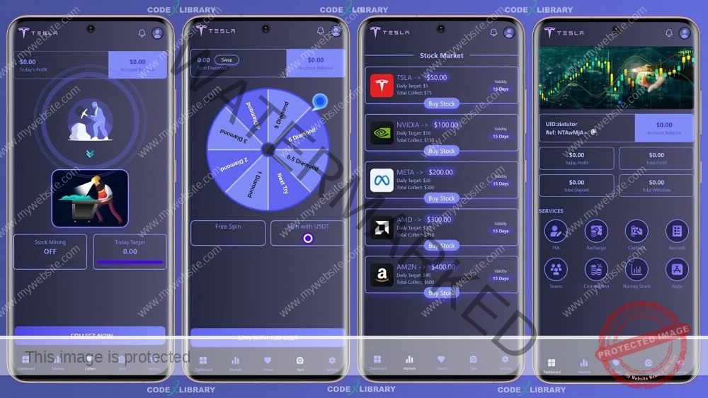 Stock Market & Spin Script