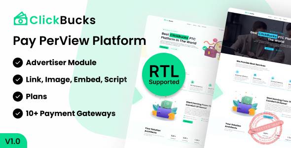 ClickBucks - Pay Per View Platform