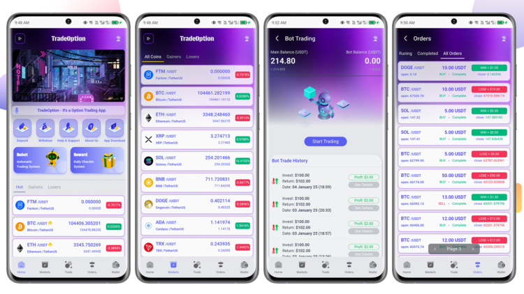 TradeOption Trading Platform